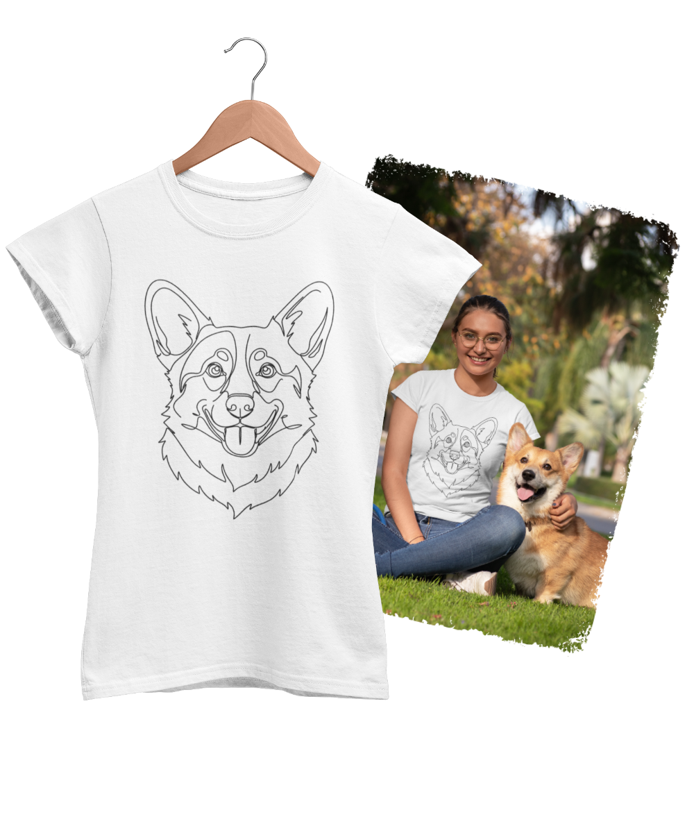 Deine Idee, unser Strich – als Premium Unisex T-Shirt Weiß