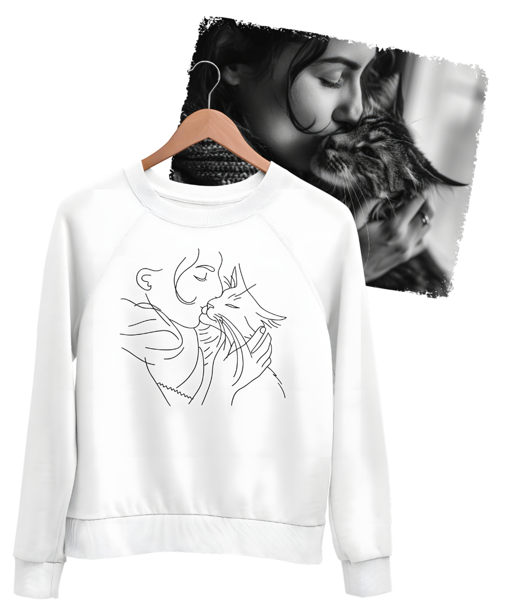 Deine Idee, unser Strich – als Premium Unisex Pullover / Sweatshirt