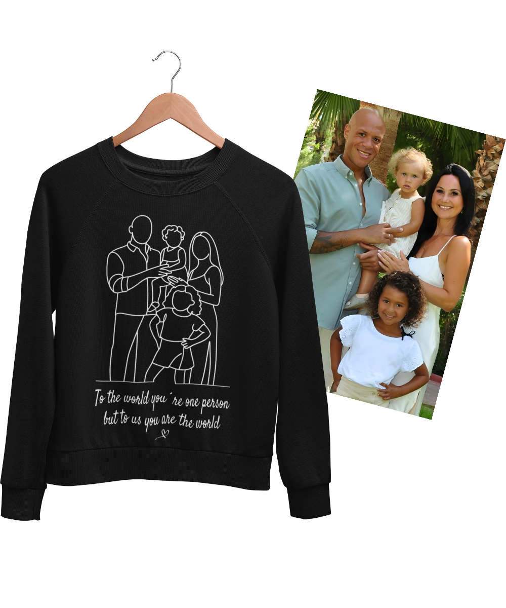 Deine Idee, unser Strich – als Premium Unisex Pullover / Sweatshirt